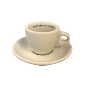 Porslin Espressokopp & fat Logotype