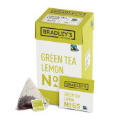 Bradley's Pyramids Fairtrade Green Tea Lemon No.55 25x2g