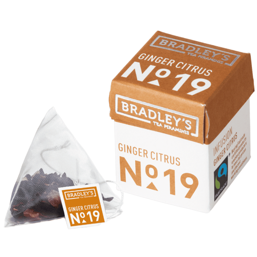 Bradley's Piraminis Fairtrade Ginger Citrus No.19 30x2g