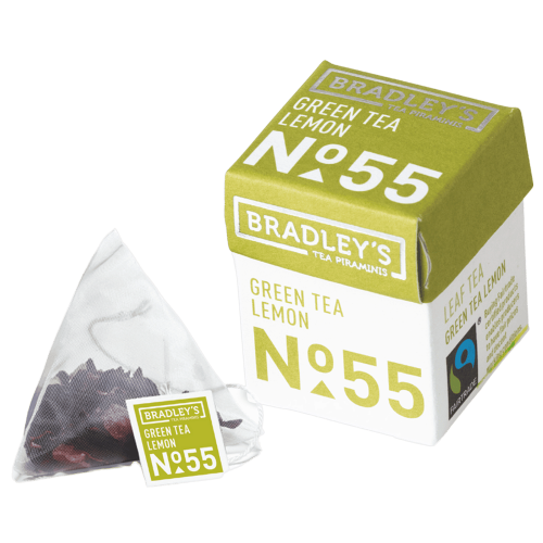 Bradley's Piraminis Fairtrade Green Tea Lemon No.55 30x2g
